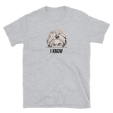 I Know - Retro Gedankenleser T-Shirt - Sportgrau / S - 