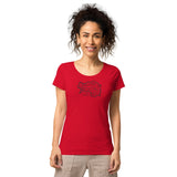I love Styria Schweindl / Basic Bio-T-Shirt für Damen
