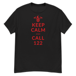 Keep calm and call 122 / Klassisches Herren-T-Shirt