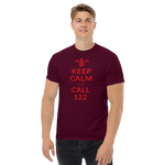 Keep calm and call 122 / Klassisches Herren-T-Shirt