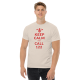 Keep calm and call 122 / Klassisches Herren-T-Shirt