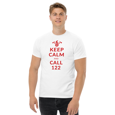 Keep calm and call 122 / Klassisches Herren-T-Shirt