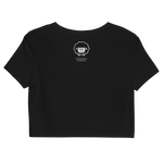 Schwoazes Schafal Bio-Crop-Top