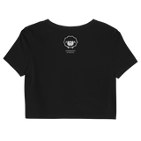 Schwoazes Schafal Bio-Crop-Top