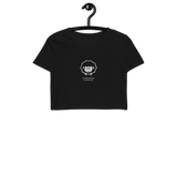 Schwoazes Schafal Bio-Crop-Top