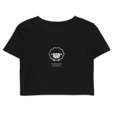Schwoazes Schafal Bio-Crop-Top