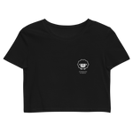 Schwoazes Schafal Bio-Crop-Top