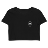 Schwoazes Schafal Bio-Crop-Top