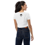 Schwoazes Schafal Bio-Crop-Top