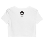 Schwoazes Schafal Bio-Crop-Top
