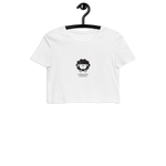 Schwoazes Schafal Bio-Crop-Top