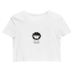 Schwoazes Schafal Bio-Crop-Top