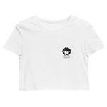 Schwoazes Schafal Bio-Crop-Top