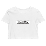 Eat, Sleep, Dart, Repeat - Bio-Crop-Top