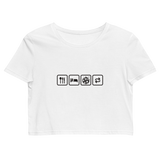 Eat, Sleep, Party, Repeat - Bio-Crop-Top