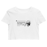 Einstein Zitat / Crop-Top