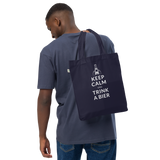 Keep calm und trink a Bier / Bio-Fashion-Stoffbeutel