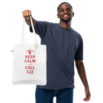 Keep calm and call 122 / Bio-Fashion-Stoffbeutel