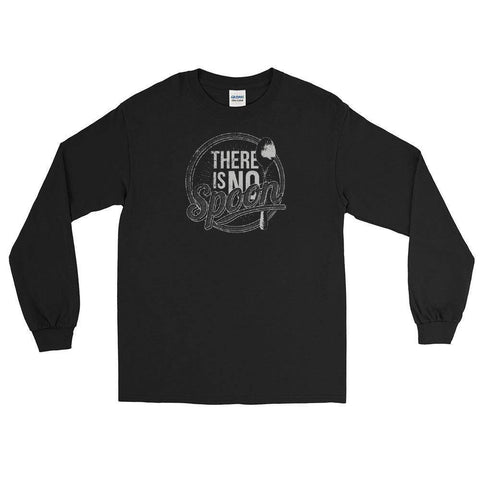 There is no Spoon Langarm Shirt - Schwarz / S - Trixtaa, 