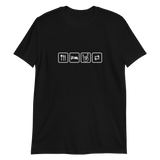 Essen, Schlafen, Rock, Wiederholung - Basic Unisex-T-Shirt