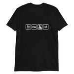 Essen, Schlafen, Katze, Wiederholung - Basic Unisex-T-Shirt