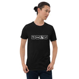 Essen, Schlafen, Katze, Wiederholung - Basic Unisex-T-Shirt