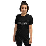 Essen, Schlafen, Katze, Wiederholung - Basic Unisex-T-Shirt