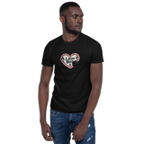 Lausbua / Lebkuchenherz/ Kurzärmeliges Unisex-T-Shirt