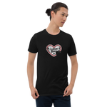 Lausbua / Lebkuchenherz/ Kurzärmeliges Unisex-T-Shirt