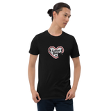 Lausbua / Lebkuchenherz/ Kurzärmeliges Unisex-T-Shirt