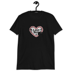 Lausbua / Lebkuchenherz/ Kurzärmeliges Unisex-T-Shirt