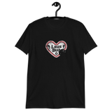 Lausbua / Lebkuchenherz/ Kurzärmeliges Unisex-T-Shirt