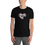 Lausbua / Lebkuchenherz/ Kurzärmeliges Unisex-T-Shirt