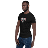 Lausbua / Lebkuchenherz/ Kurzärmeliges Unisex-T-Shirt