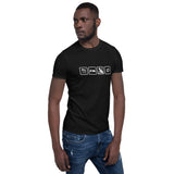 Essen, Schlafen, Katze, Wiederholung - Basic Unisex-T-Shirt