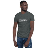Essen, Schlafen, Katze, Wiederholung - Basic Unisex-T-Shirt