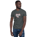 Lausbua / Lebkuchenherz/ Kurzärmeliges Unisex-T-Shirt