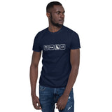 Essen, Schlafen, Katze, Wiederholung - Basic Unisex-T-Shirt