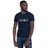 Essen, Schlafen, Katze, Wiederholung - Basic Unisex-T-Shirt