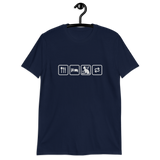 Essen, Schlafen, Katze, Wiederholung - Basic Unisex-T-Shirt
