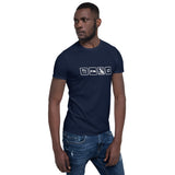 Essen, Schlafen, Katze, Wiederholung - Basic Unisex-T-Shirt
