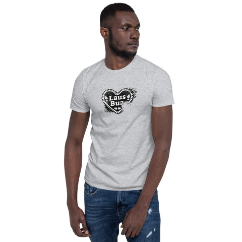 Lausbua / Lebkuchenherz/ Kurzärmeliges Unisex-T-Shirt