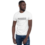 Essen, Schlafen, Rock, Wiederholung - Basic Unisex-T-Shirt
