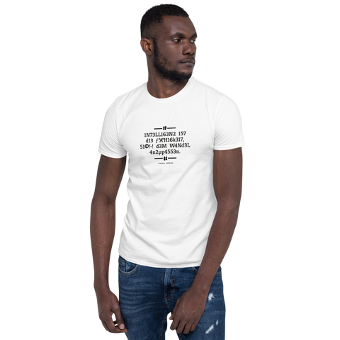 Intelligenz / Hawking Zitat / Unisex Shirt