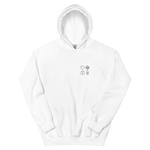 Doppeldeutsche Kartensymbole - Unisex-Kapuzenpullover