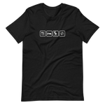 Essen, Schlafen, Grillen, Wiederholung - Unisex-T-Shirt