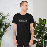 Essen, Schlafen, Grillen, Wiederholung - Unisex-T-Shirt