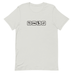 Essen, Schlafen, Grillen, Wiederholung - Unisex-T-Shirt