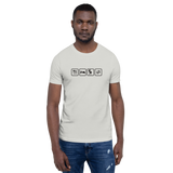 Essen, Schlafen, Grillen, Wiederholung - Unisex-T-Shirt