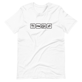 Essen, Schlafen, Poker, Wierholung -  Premium Unisex-T-Shirt
